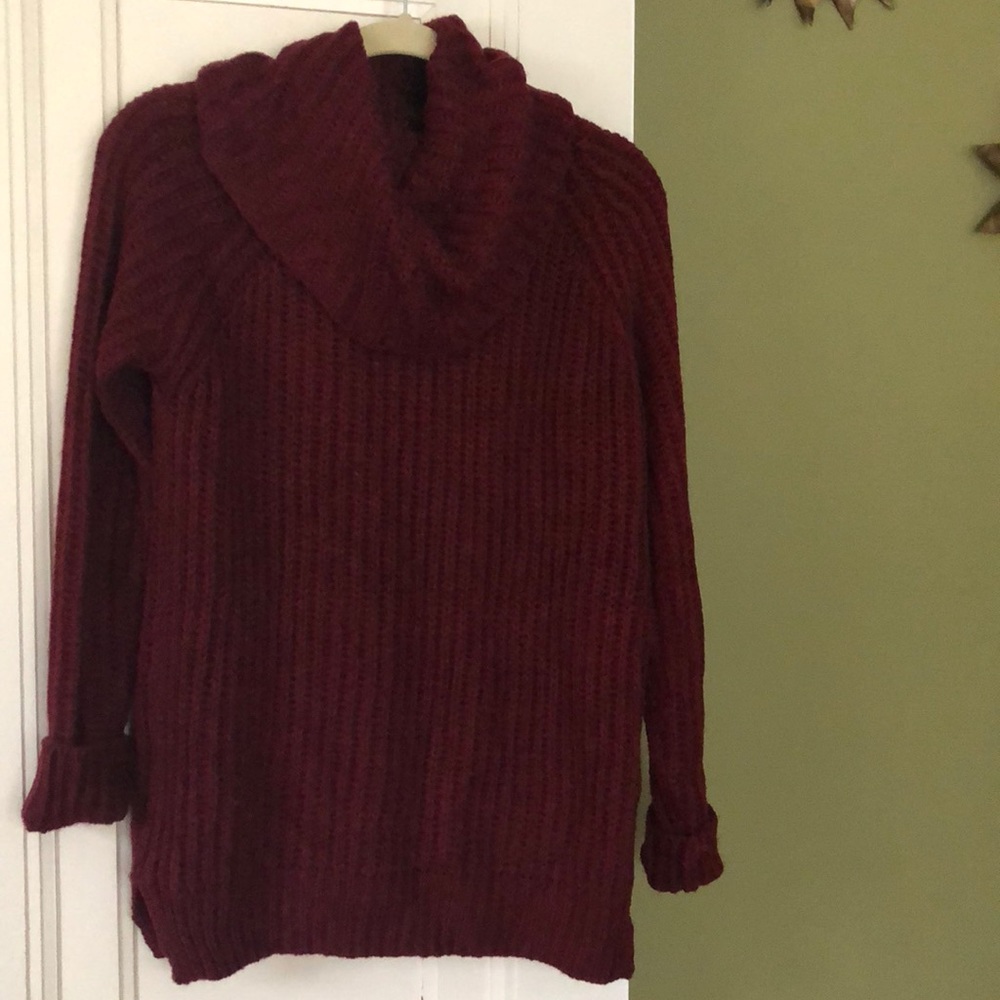 Burgundy Forever 21 sweater